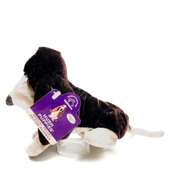 Basset Hound Special Velvet Limited Edition HushPuppy Collection Plush Bean Bag - Picture 14 of 16